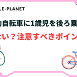 電動自転車 1歳 後ろ乗せ 危ない
